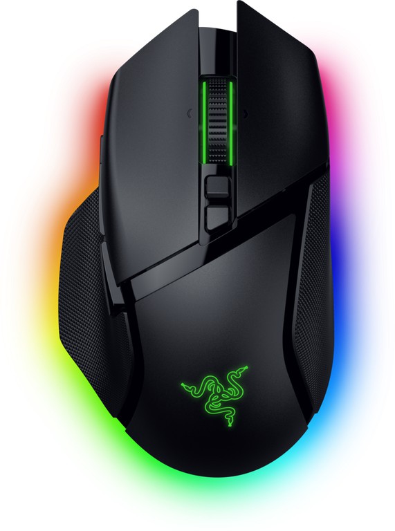 Razer - Basilisk V3 Pro 35K Ergonomic Gaming Mouse - Black / Computers