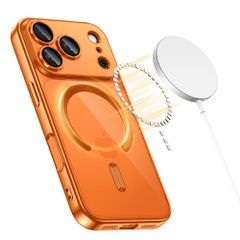 Tech-Protect MagFlex MagSafe Case for iPhone 17 Pro - Transparent Orange-thumb-1