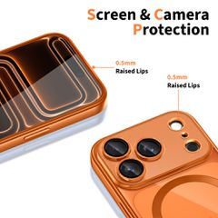 Tech-Protect MagFlex MagSafe Case for iPhone 17 Pro - Transparent Orange-thumb-2