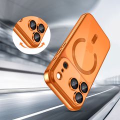 Tech-Protect MagFlex MagSafe Case for iPhone 17 Pro - Transparent Orange-thumb-3