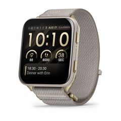 Garmin Venu X1 5.08 cm (2") AMOLED Digital 448 x 486 pixels Touchscreen Gold, Titanium Wi-Fi GPS (satellite)