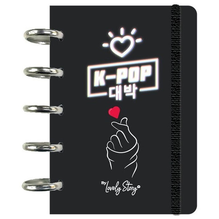 K-Pop Black A6 notebook