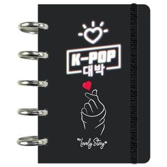 K-Pop Black A6 notebook