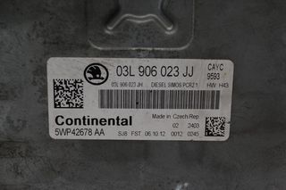 Εγκέφαλος Skoda Superb CAYC 1.6 TDI 2005-2015 CONTINENTAL 03L906023JJ 5WP42678AA-thumb-1