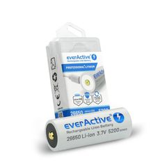 Επαναφορτιζόμενη Μπαταρία everActive 26650 Li-ion 5200mAh Micro USB