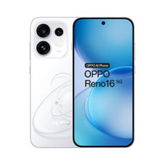 Oppo Reno16 5G 512GB (8GB Ram) Dual-Sim Pop White EU