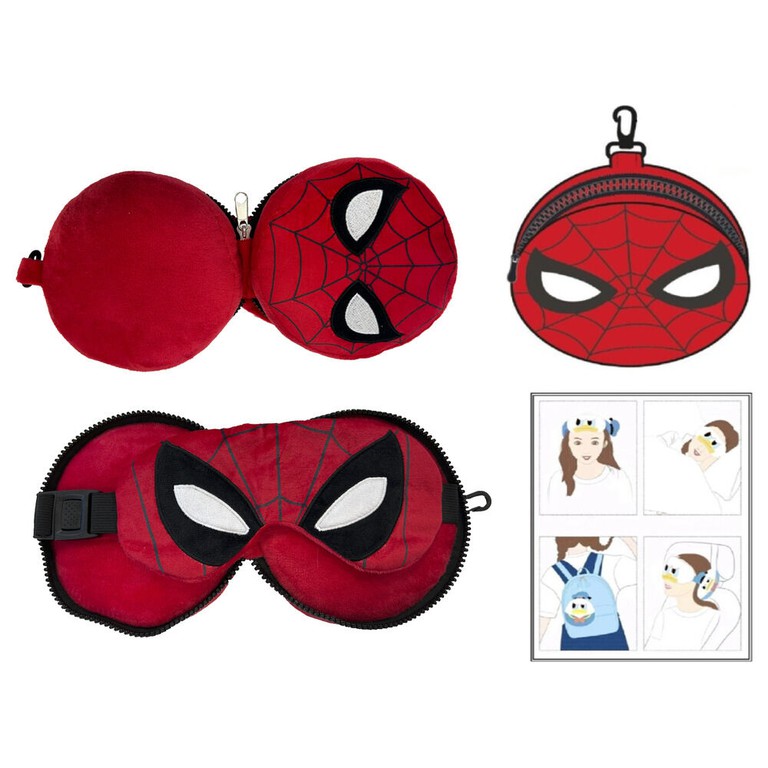 Marvel Spiderman travel cushion + mask