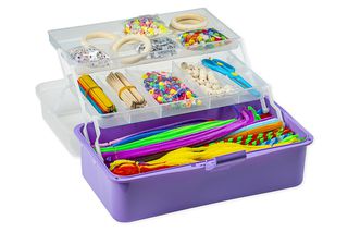 Hobby box purple with approx. 1700 parts (736574) / Toys