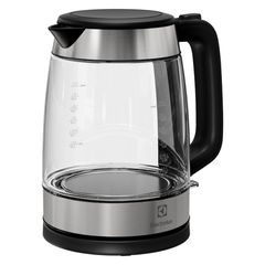 Electrolux E4GK1-4GB electric kettle 1.7 L 2200 W Black, Stainless steel, Transparent