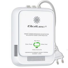Qoltec 52576 Carbon monoxide sensor | CO detector | alarm 85dB | LED