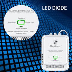 Qoltec 52576 Carbon monoxide sensor | CO detector | alarm 85dB | LED-thumb-3