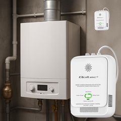Qoltec 52576 Carbon monoxide sensor | CO detector | alarm 85dB | LED-thumb-1