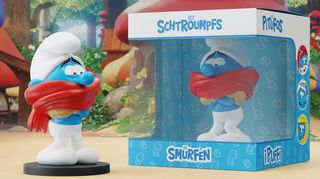 The Smurfs Statue Chilly Smurf 12 cm-thumb-1