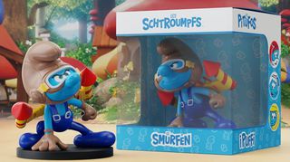 The Smurfs Statue Jetpack Smurf 10 cm-thumb-2