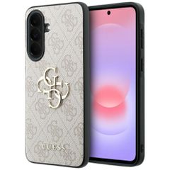 Etui Guess Leather 4G Metal Logo na Samsung Galaxy A37 5G - różowe