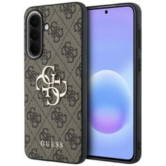 Etui Guess Leather 4G Metal Logo na Samsung Galaxy A57 5G - brązowe