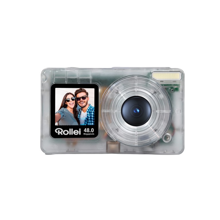 Rollei - Compactline Pocket Transparent – 48 MP Camera 4K / Electronics