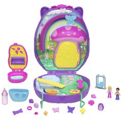 Polly Pocket - Wearable Hedgehog Mom & Baby Compact (JBJ91) / Toys
