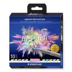 Staedtler – Big Brush – 10 pcs Assorted – Pastel Colours (373 C10‑2) / Toys