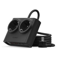 Orico PDC25 25W 6in1 Power Strip 2x AC + 2x USB-A + 2x USB-C - Black