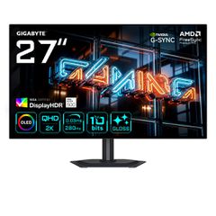 GIGABYTE MO27Q28GR 27” Glossy WOLED QHD Gaming Monitor - 2560 x 1440, 280Hz, 0.03ms, 335 cd/m², Display HDR True Black 500, HDMI 2.1, Displayport 1.4