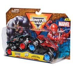 Monster Jam - 1:64 Marvel 2 Pack - Spider Man:Venom (6071942)-thumb-1