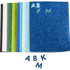 Creativ Company - Foam Sheets, size 14x25 cm, thickness 2 mm, blue/green harmony, 12 sheet/ 1 pack (790481) / Toys