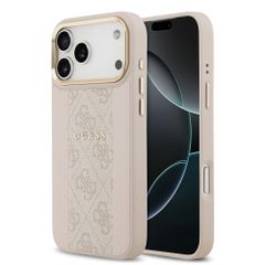 Guess - 4G Big Logo Strass Stripes MagSafe Θήκη για iPhone 17 Pro Max – Pink