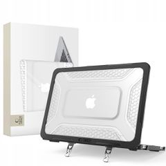 Tech-Protect Kevlar Pro Case for MacBook Neo 13" 2026 - Black and Clear