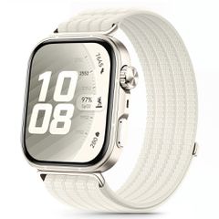 Tech-Protect Nylon Strap for Huawei Watch Fit 3 / 4 / 4 Pro / 5 / 5 Pro - White