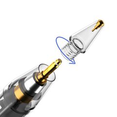 Tech-Protect Stylus Tips 4-Pack Replacement Tips for Apple Pencil - Clear-thumb-1