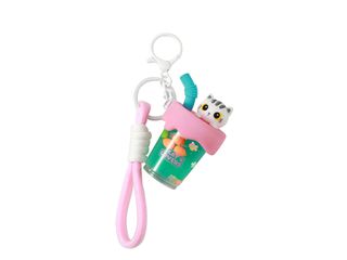 iTotal - Bubble Tea keychain WHITE CAT (XL3078) / Toys