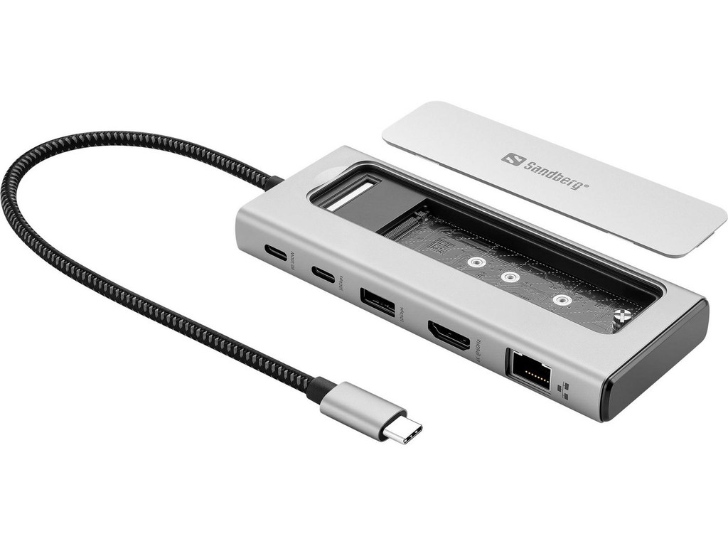 Sandberg - USB-C 6in1 Travel Dock SSD Case / Computers