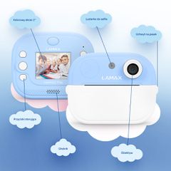 LAMAX InstaKid2 Play Kids Camera, blue-thumb-4
