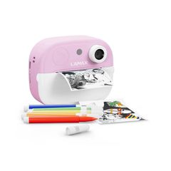 Kids’ camera LAMAX InstaKid2 Play, pink-thumb-1