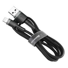 Cable Lightning USB Baseus Cafule 1.5A 2m (gray and black)