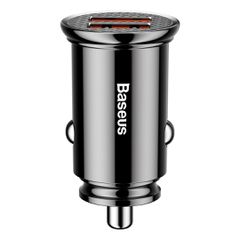 Car charger Baseus Circular 2xUSB QC3.0 5A 30W (black)