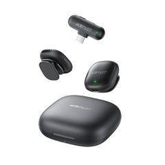 Acefast R1 Wireless Lavalier Microphones 2 pcs - Black-thumb-2