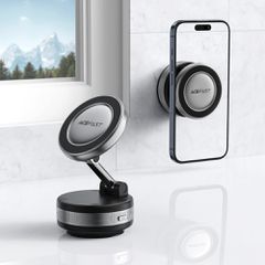 Acefast E30 Magnetic Dashboard/Windshield Suction Cup Holder - Black-thumb-4