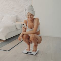 Wozinsky WIWL-180 Smart Bluetooth Bathroom Scale - White-thumb-3