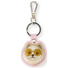 Etui Nimmy Glasses Cool and Cute Dog na lokalizator - różowe