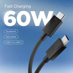 Spigen Essential EB6015CC USB-C Cable 60W 150 cm - Black-thumb-1