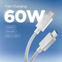 Spigen Essential EB6015CC USB-C Cable 60W 150 cm - White-thumb-1