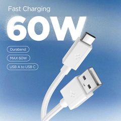 Spigen Essential EB6015AC USB-C Cable 60W 150 cm - White-thumb-2
