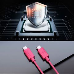 Spigen Essential EB6015CC USB-C Cable 60W 100 cm - Pink-thumb-3