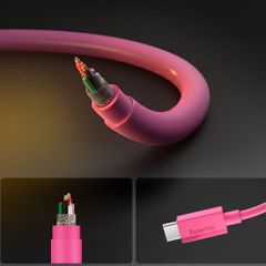 Spigen Essential EB6015CC USB-C Cable 60W 100 cm - Pink-thumb-4
