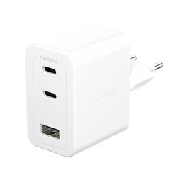 EMPOWER - 70W Multiple Charger 2x USB-C+USB-A EU, Silver White / Electronics