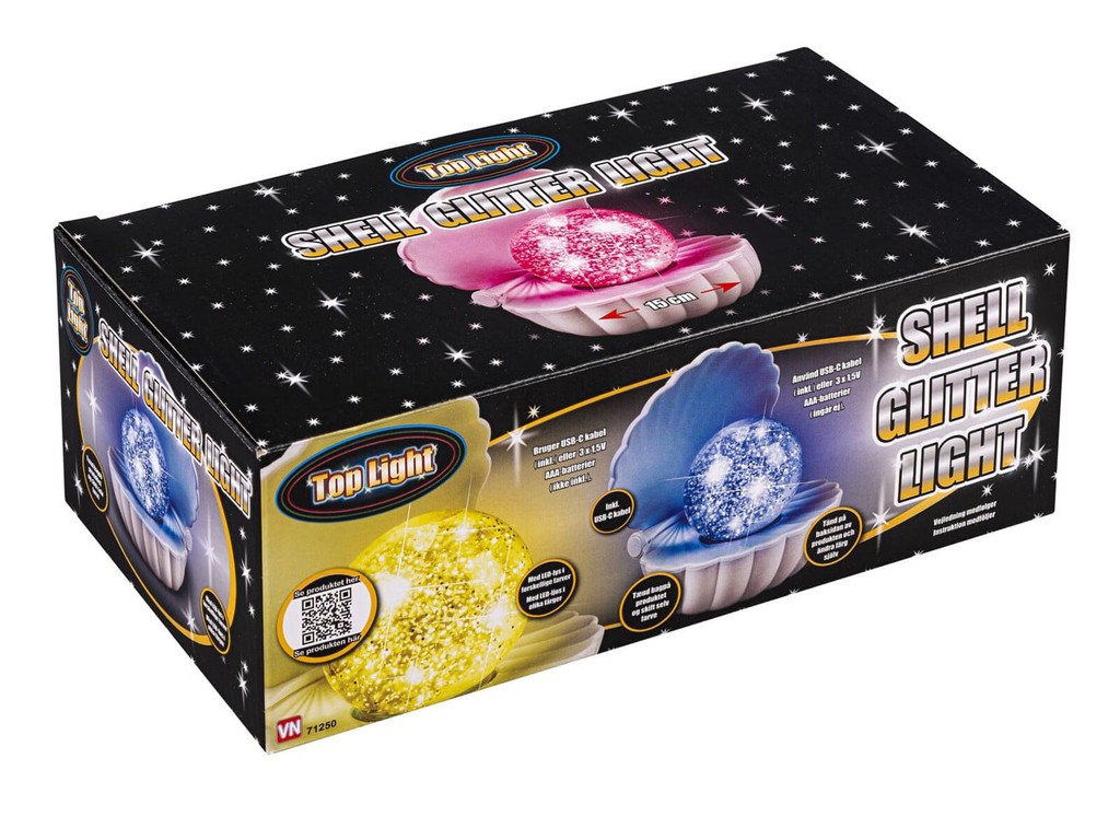 Top Light - Shell Lamp with Glitter Light (71250)