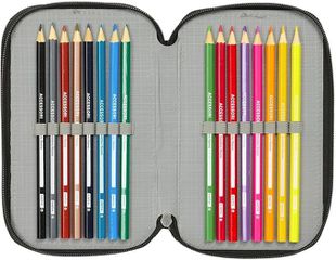 Marvel Spiderman Attack triple pencil case 37pcs-thumb-2