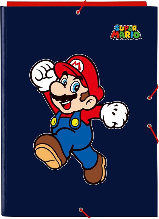 Super Mario World folio folder with 3 flaps